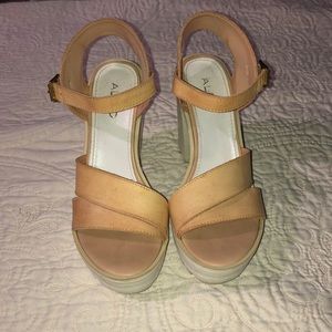 Aldo Leather Chunky Heel